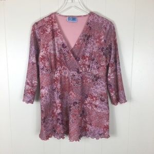 Baby and Me  Floral Print Maternity Top